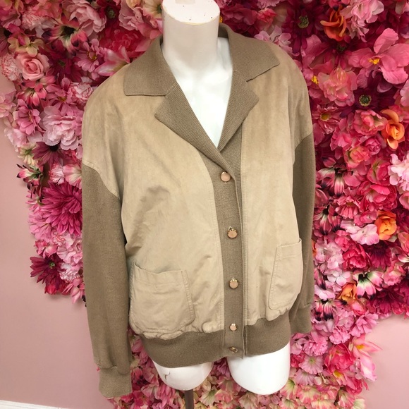 ancora Jackets & Blazers - Ancora Tan and Taupe Jacket Size Medium